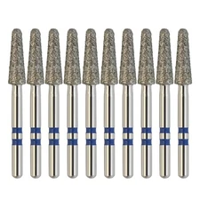 Dental Diamond Bur Zirconia Z856/025M Round End Taper Medium FineGrit High Speed