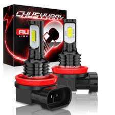 2X LED Fog Light Bulbs H8 H11 Fog Light Bulb White 6500K High Power DRL Lamps