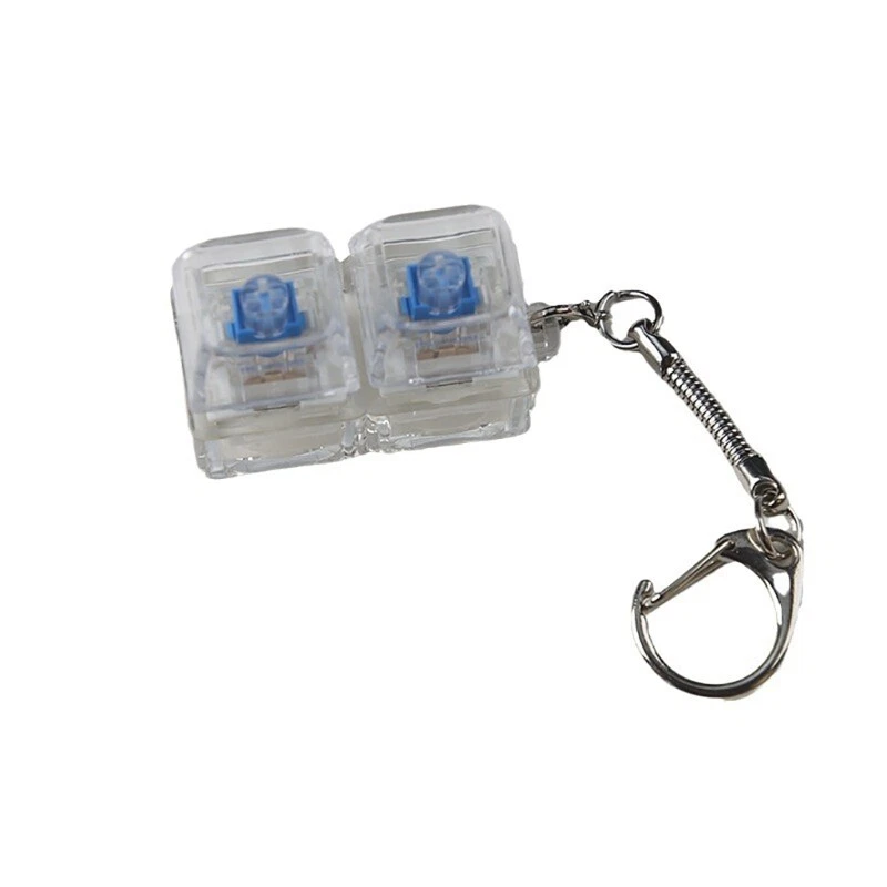 1PC Mechanical Keyboard Switch Tester Keychain Toy with LED for Stress Relief and Custom Keyboard Testing