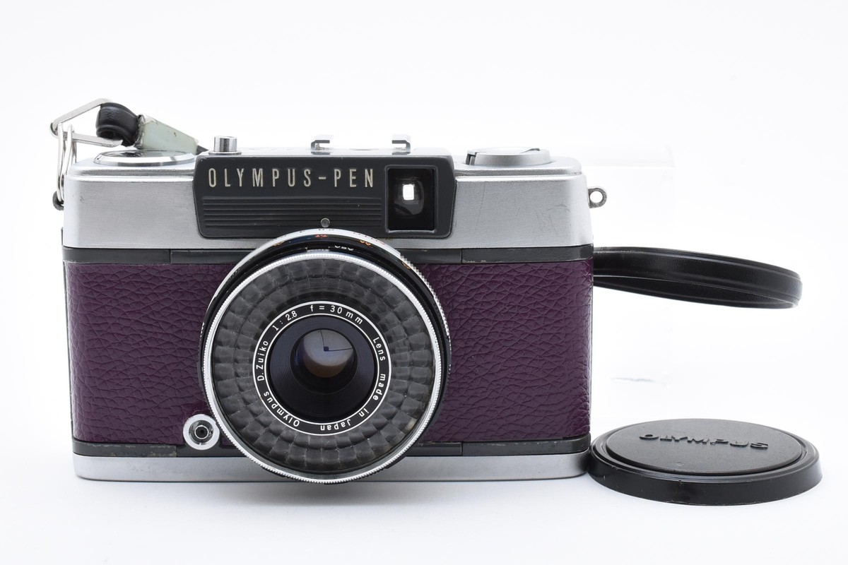 Near Mint ] OLYMPUS PEN EES-2 Purple Point&Shoot Film Camera
