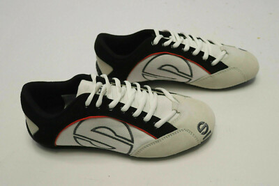SPARCO Racing Esse SHOES Mens Lace Up Canvas White Casual Walk 38 Euro 6 US  NEW