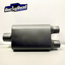 SpeedFX 3” Single Inlet Performance Muffler w/ Dual 2.5” Outlet Stainless Steel
