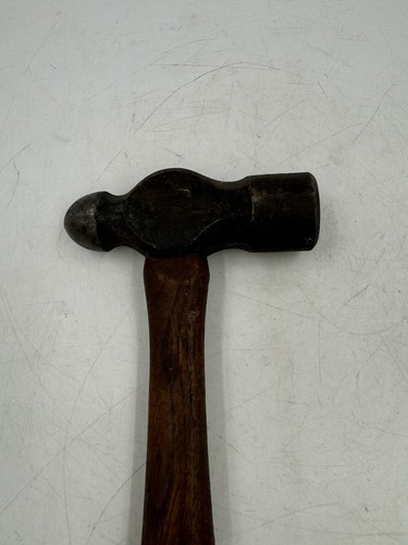 Vintage Plumb Wooden Handle Ball Peen Hammer 1.7lb Total Weight and 14" Long - Picture 9 of 13