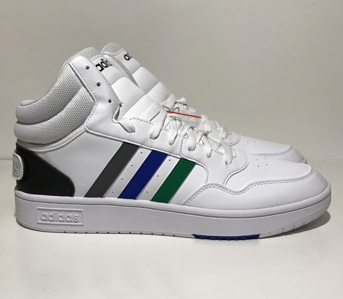 Adidas Hoops 3.0 Mid Men\'s Size 11 Athletic Sneaker White Basketball Court adidas Hoops 3.0 Mid White for Sale | Authenticity  main image 3
