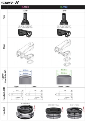 VISION NS SMR II O-fork Alloy road hidden cable routing black road