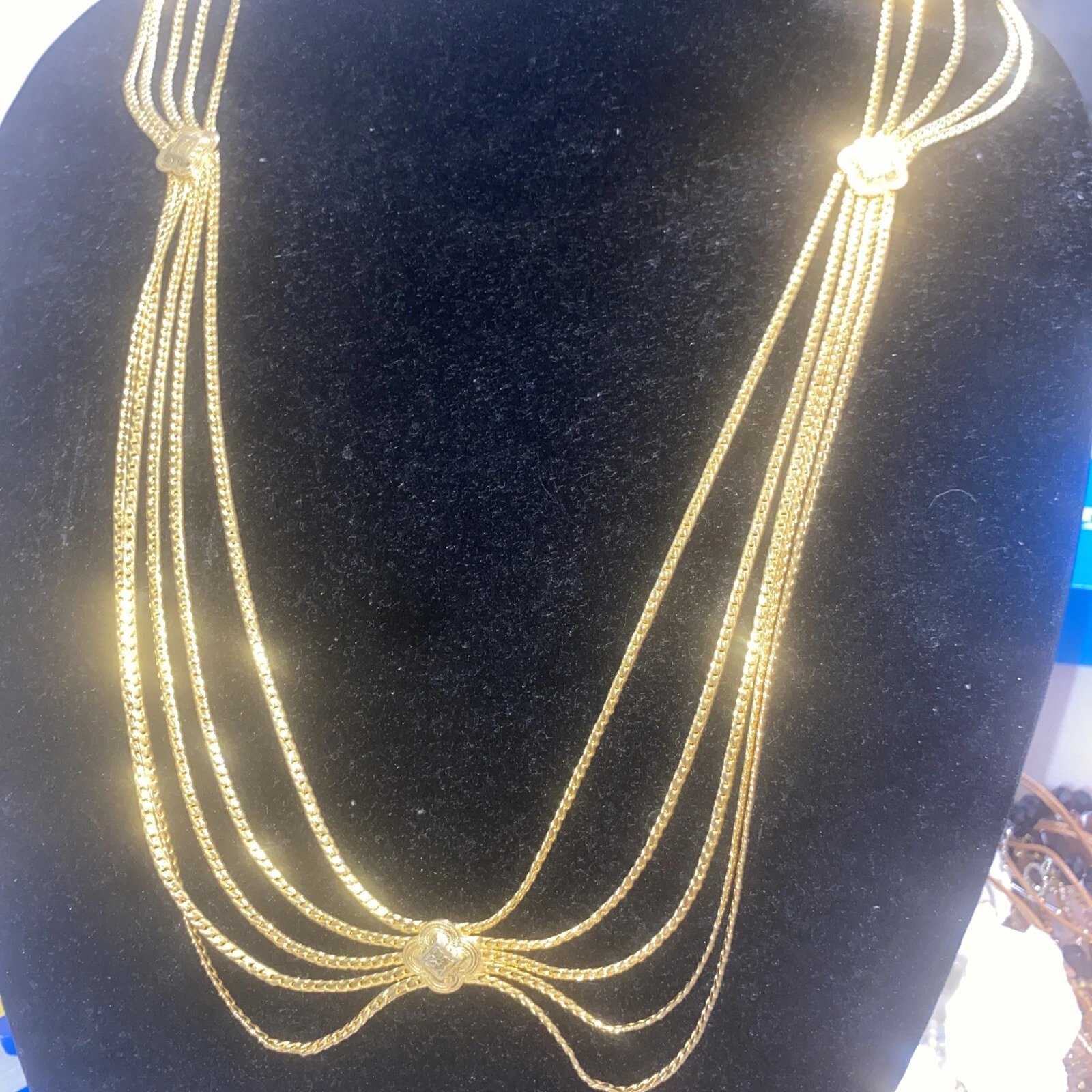 Collier ceinture chaîne dorée Christian Dior petit/30 authentique et rare vintage
