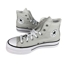 NEW Converse Chuck Taylor All Star Lift Platform Hi Gray Custom Shoes Womens 8