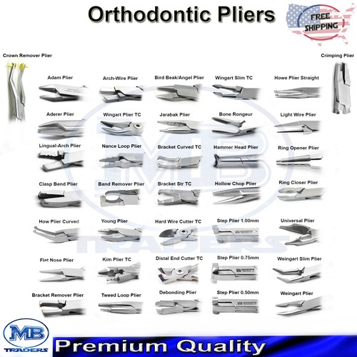 Orthodontic Pliers Dental Lab Loop Forming Clasp Adjusting Arch Wire Bending   - Afbeelding 1 van 37