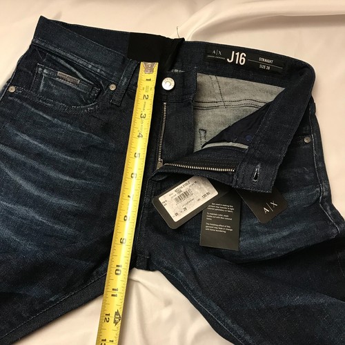 Armani Exchange Men's Slim Fit Jeans W28 L32 Denim 5 Pocket Indigo J16 28R NEW - Picture 12 of 16