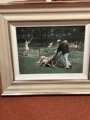 SHERREE VALENTINE DAINES - PERFECT MATCH TENNIS - LIMITED EDITION PRINT & COA - Picture 1 of 11