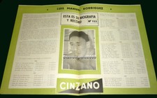 LUIS MANUEL RODRIGUEZ - Boxing Original Double Sheet # 153 Argentina