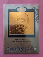 2001-02 PRISM GOLD MCDONALD'S-HOCKEY GREATS-DOMINIK HASEK-DETROIT RED WINGS