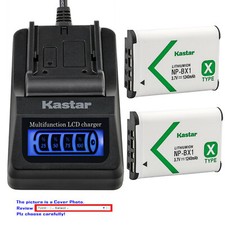 Kastar Battery LCD Quick Charger for Sony NP-BX1 BC-CSX Sony HDR-AS50 Action Cam