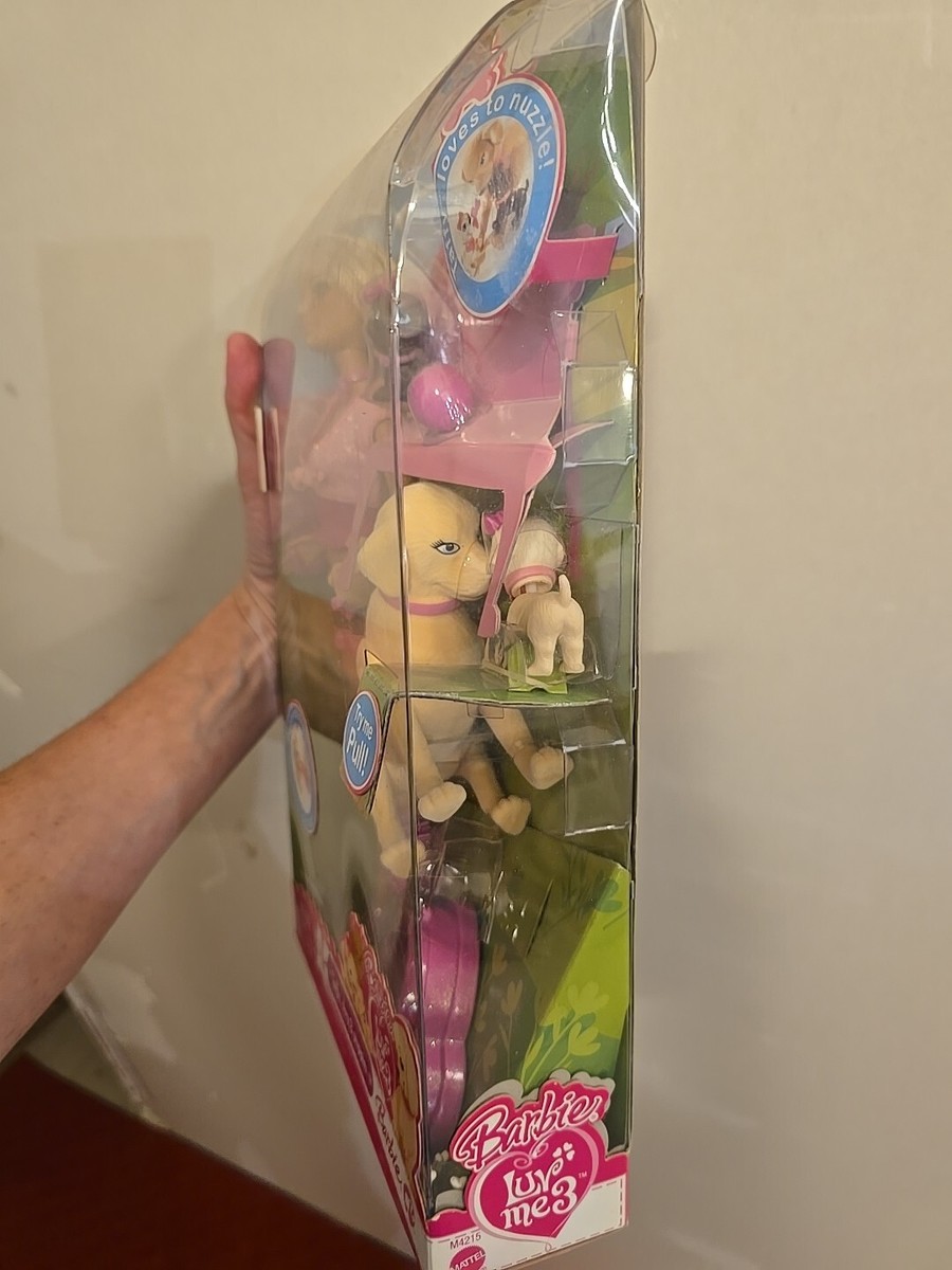 Barbie Taffy Dog & Puppies Doll Play Set Loves Me 3 Nuzzle M4215