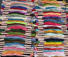 100 Shiny Silk Rayon Cross Stitch Embroidery Threads Lot Embroidery Thread Floss