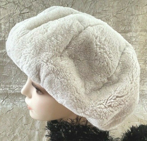 Cappello berretto vintage mai indossato anni 60~Schlamppp's~raro visone lunaraine naturale~21,5" Canada - Foto 2 di 8