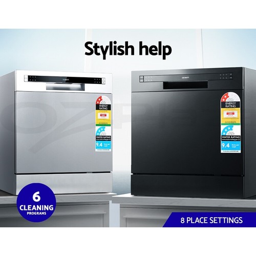 Devanti Benchtop Dishwasher Freestanding Countertop Dishwashers 6/8 Place - Picture 5 of 16