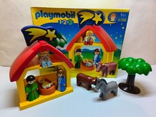 sympa rare base crèche  123  Playmobil ( 6786 , jésus    ) 2614