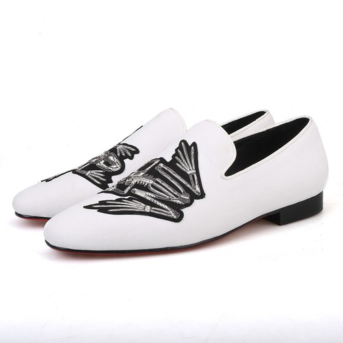 Merlutti Dinosaurier Skelett Samt Hochzeit Abschlussball Freizeit Halbschuhe - Bild 12 von 12
