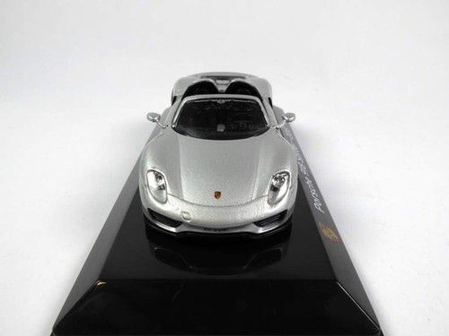 2013 Porsche 918 Spyder Metallic Silver 1/43 Diecast Model Car IXO Altaya - Picture 2 of 6