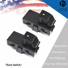 2Pcs Window Switch For 2007-2014 Cadillac Escalade Rear Driver Passenger Side