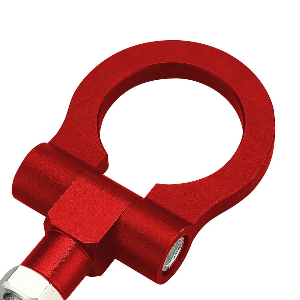 Красное металлическое буксировочное кольцо для трековых гонок для Hyundai Veloster Accent Kia Soul и т. д. - Изображение 4 из 4