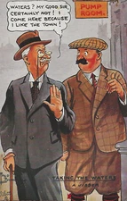 A "Taking The Waters" Comical Tuck's English Humorous Greetings Postcard - 209