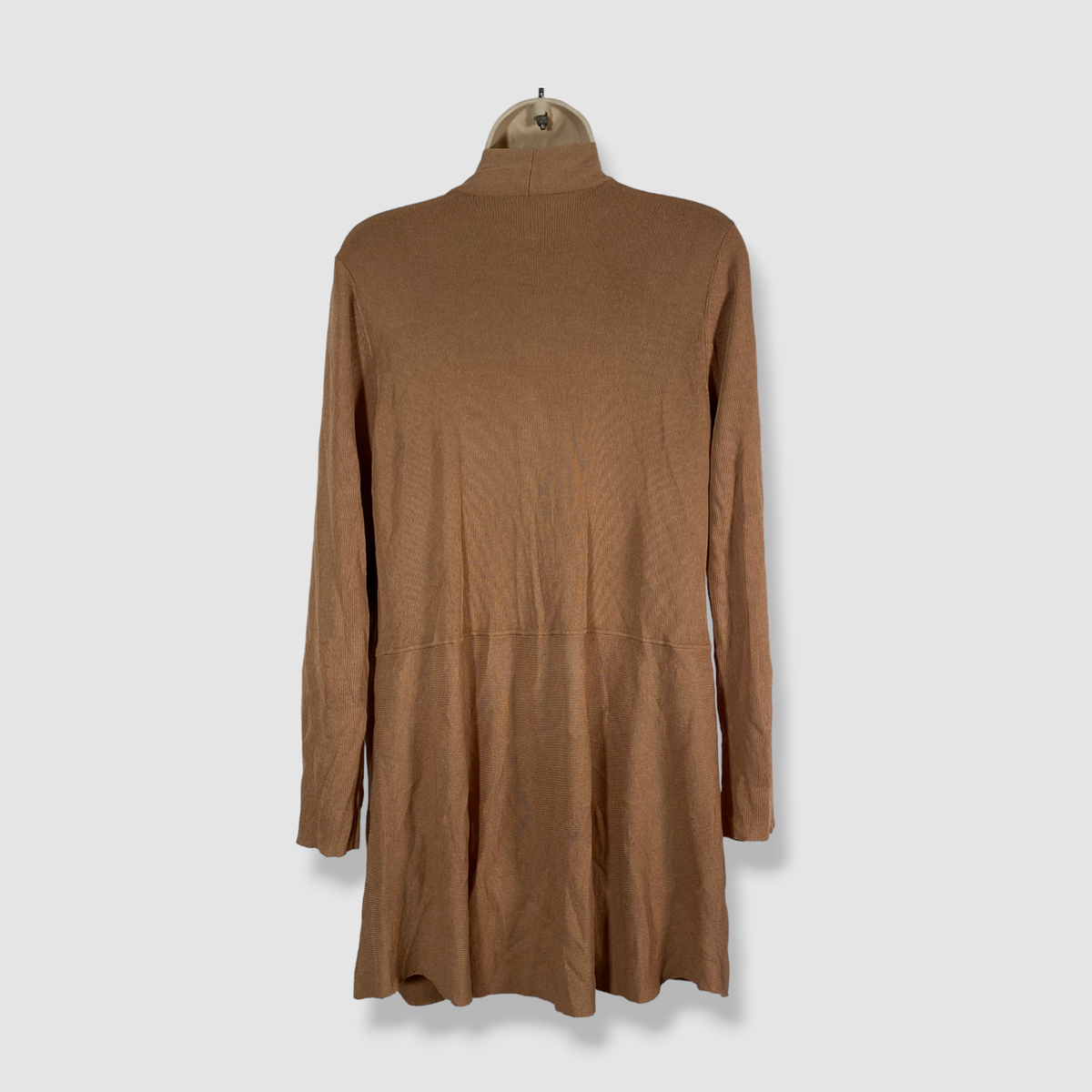 $99 Anne Klein Womens Beige Monterey Open-Front Longline