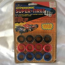 Hypersonic Super Tires Hyper Cars 7641 Imperial Toy 1989 Knobby Red NEW Sealed