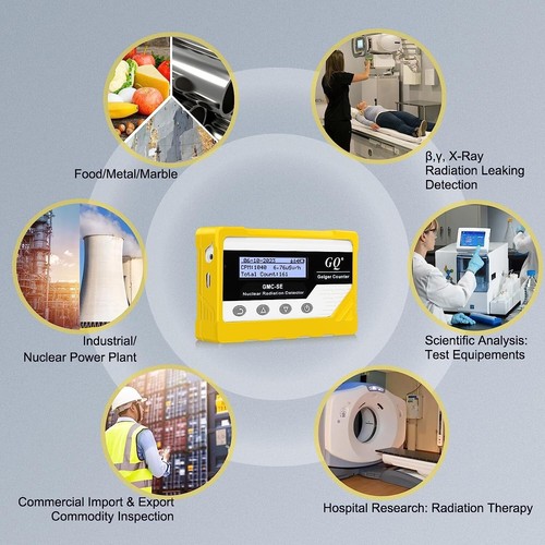 Nuevo contador de radiación GQ GMC-SE Geiger detector de rayos X beta gamma portátil - Imagen 7 de 9
