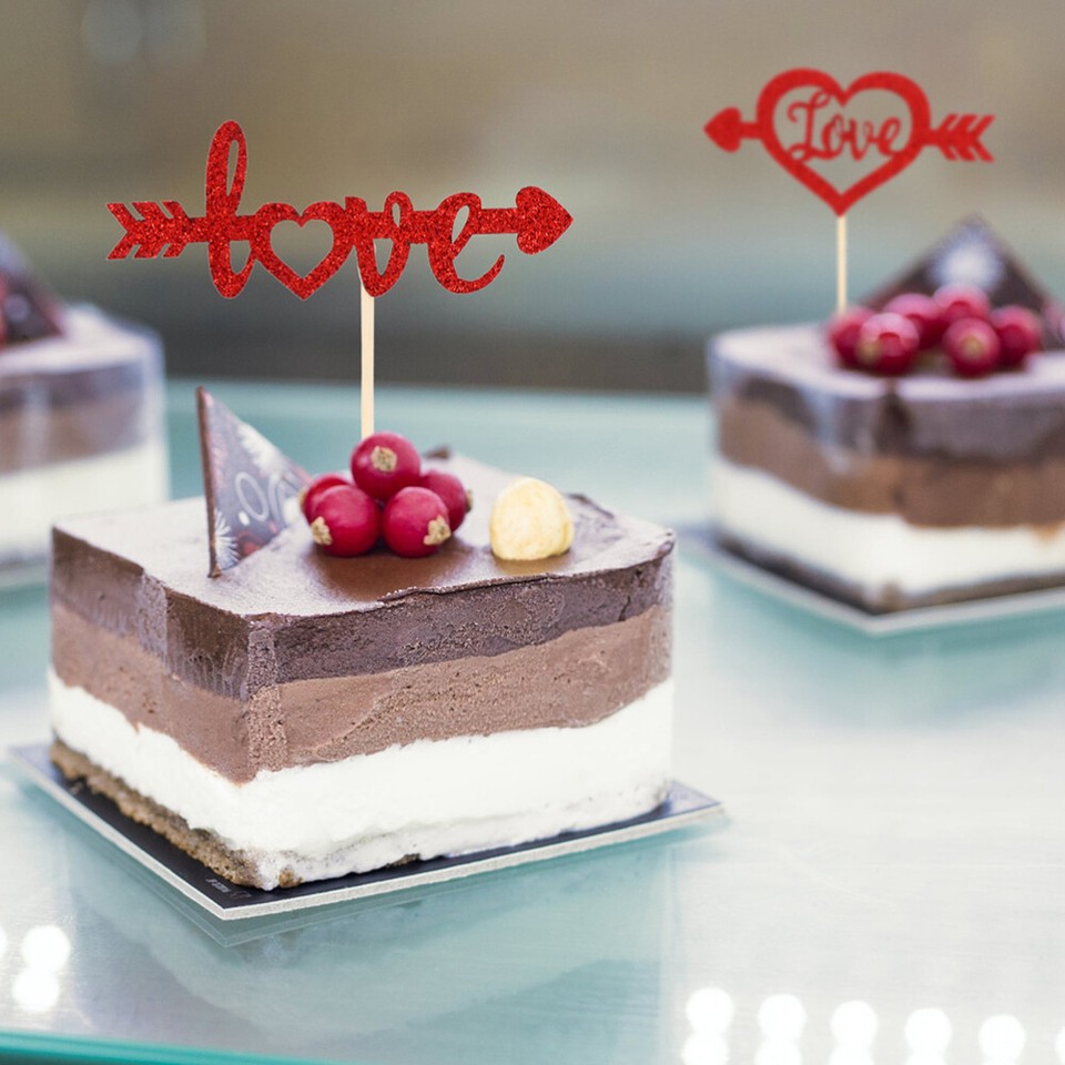 36 Pcs Kuchendekorationseinsätze Schöne Cupcake Topper