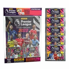 2022 Panini Premier League Mega Starter Pack 100 Page Album + 50 Stickers!