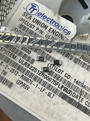 10X ULRB22512R00075FLF 2512 0.00075R 1% 2W Current Sense Resistors - SMD .00075Ω