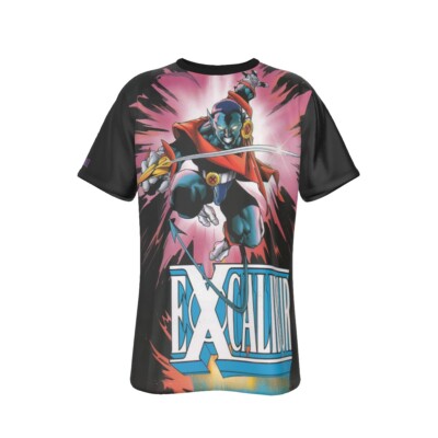  XCALIBUR 98COMIC COVER ALL OVER PRINT SHIRT -NIGHTCRAWLER