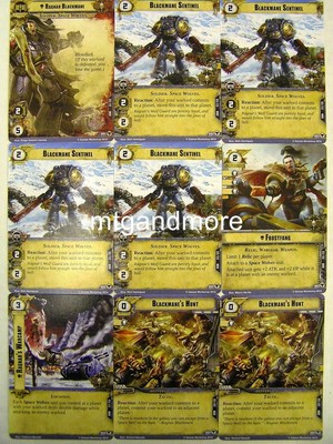 Warhammer 40000 Conquest LCG - Ragnar Blackmane + Squad - The Howl of Blackmane