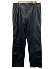 Double D Ranch Leather Side Zip Straight Leg Casual Pants Womens 10 US 695 FLAW