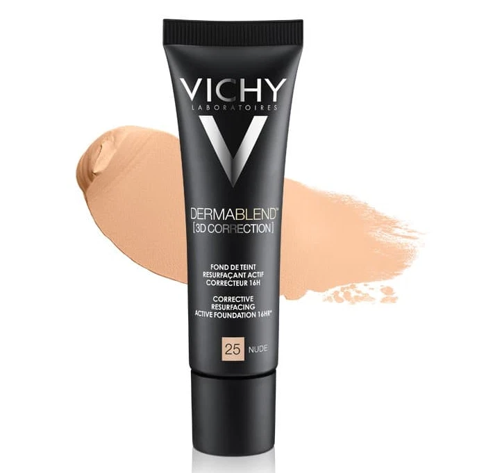 3D Vichy Dermablend 3D corrective fondation 16HR 30ml Shade Nude 25 - Image 2 of 2
