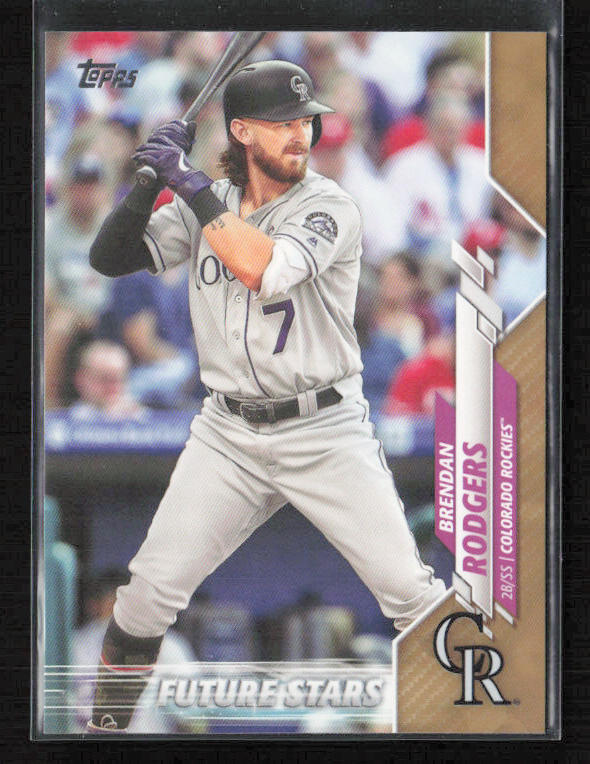 2020 Topps #408 Brendan Rodgers Gold Colorado Rockies
