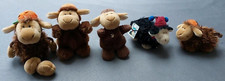 5x Nici Stofftier Schaf