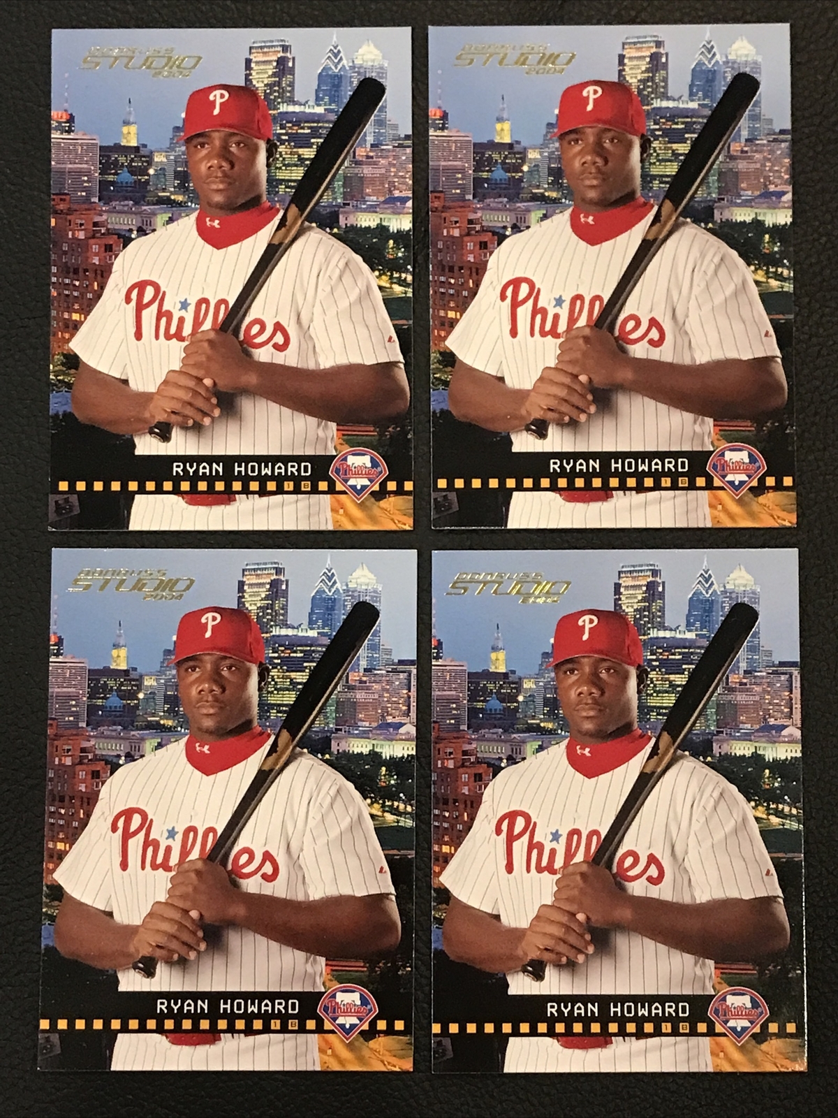 Ryan Howard Rookie Lot (4) 2004 Studio #154 Ryan Howard Rookie RC NM-MT Phillies *MKCards ...