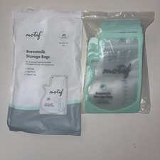 Breastmilk Storage Bags Motif Medical BPA Free Freezer Safe 40 Bags