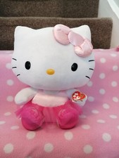 TY Beanie Buddies Collection Hello Kitty as a Ballerina, with Tags
