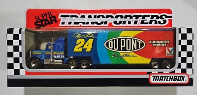 1993 MATCHBOX SUPER STAR TRANSPORTERS DUPONT #24 JEFF GORDON RACING ...