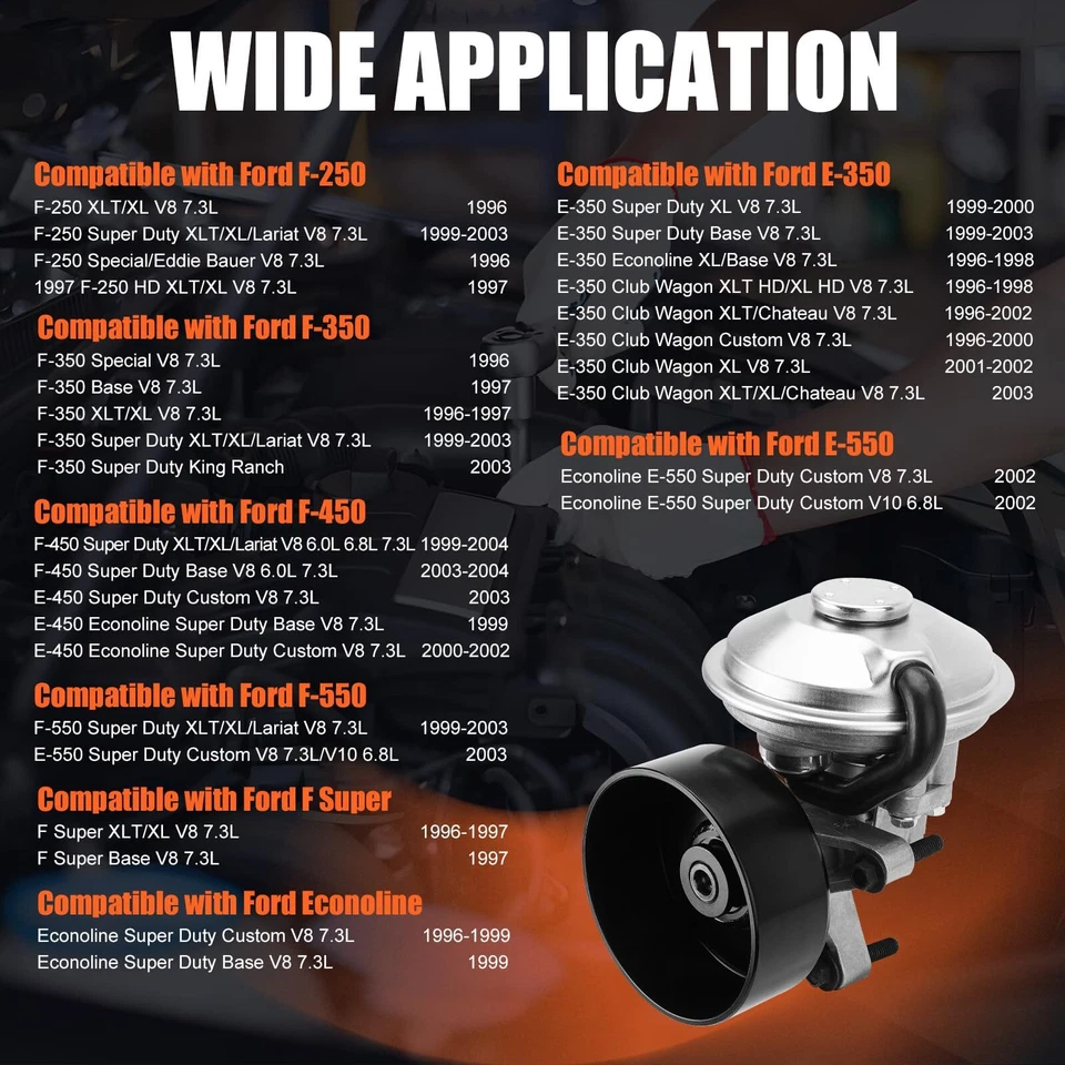 Bomba de vacío mecánica para Ford F250 F350 F Super Duty E350 Econoline Club Wagon Foto 2 de 4