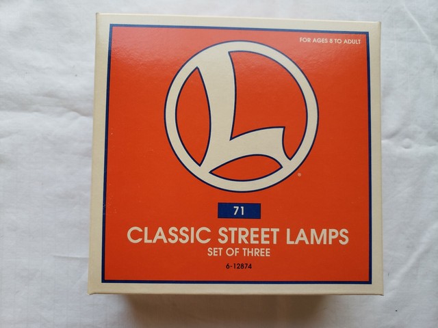Lionel #71 Classic Street Lamps (3) #6-12874 - New- Still in ...