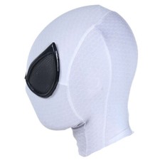 White Future Foundation Spider-Man Mask Cosplay Costume Spiderman Halloween Prop