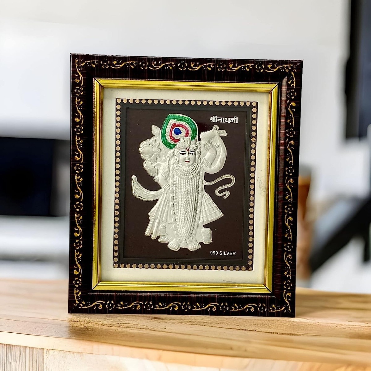 Buy Altrona 999 Pure Silver Lakshmi Ganesh Photo Frame Multi Color For 3 thumbnail image