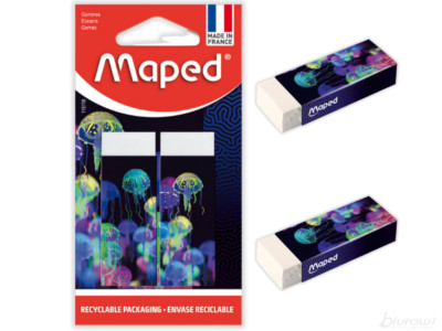 MAPED ERASERS 2PK DEEPSEA PARADISE TECHNIC