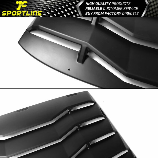 Fits 1116 Scion TC Rear Window Windshield Louver Unpainted Matte Black