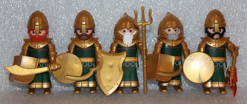 Playmobil Romain 5 X " Grecs Vert " 4271 4273 4276 État Parfait - Picture 6 of 11
